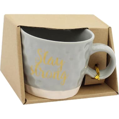 Mug
"Stay Strong", Hot/Cold, 12.00 oz ( 340.96 ml ), Grey
