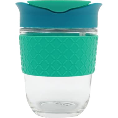 Hy3 Mug
Hot/Cold, 360.00 ml ( 12.67 oz ), Teal/Clear