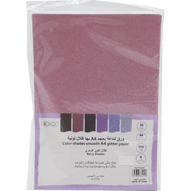Roco Cardstock Paper
Glitter, Assorted Color,