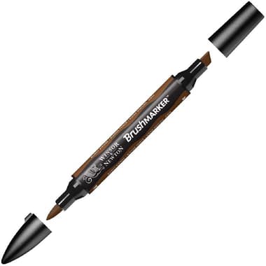 Winsor & Newton BrushMarker Graphic Art Marker
Burnt Sienna, Twin Tip