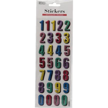 Roco Pop-up Stickers
Embossed Numbers 0-9