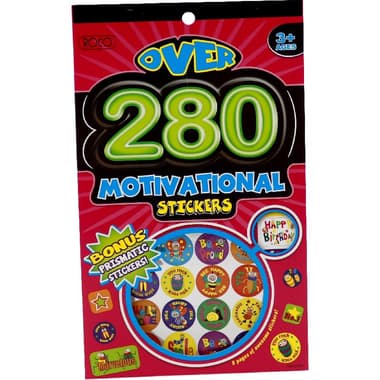 Roco Motivational Sticker Album
Bonus Prismatic Stickers, Over 280 Pieces
