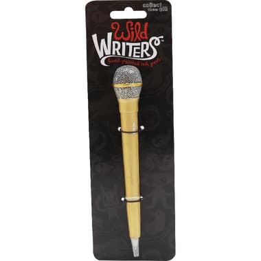 Polystone Microphone Gold Rollerball Pen
Blue Ink Color, Medium, Ballpoint