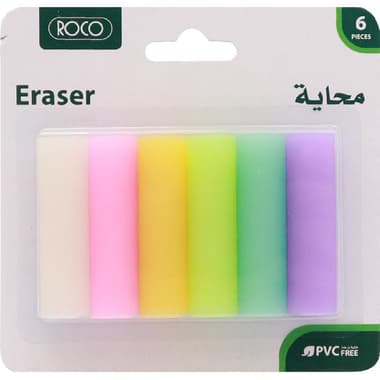 Roco Rubber Eraser
Barrel Pastel Color