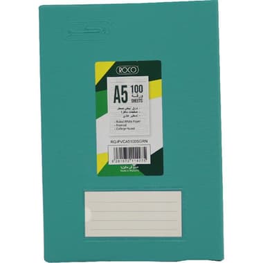 Roco Notebook
A5, 100 Sheets, Lined, Green