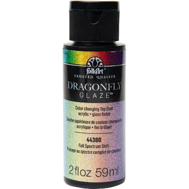 Plaid FolkArt Dragonfly Glaze
Iridescent Acrylic Paint, Full Spectrum, 2.00 oz ( 56.83 ml )