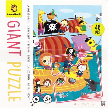 لوداتيكا جايانت بزل
سفينة القراصنة, حصيرة أحجية, 48 قطعة, 3 سنوات فما فوق