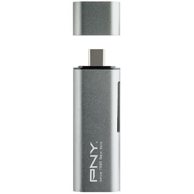 PNY TECHNOLOGIES USB-C Multi-card Reader + USB-A Adapter
USB-C (3.1 - Gen 1), Silver