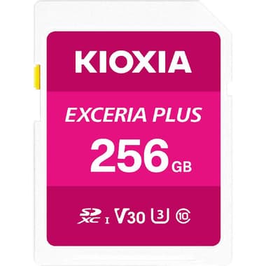Kioxia Exceria Plus SDXC Card
256 GB, Class 10: Max 100 Mbps Speed Performance