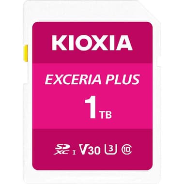 Kioxia Exceria Plus SDXC Card
1 TB, Class 10: Max 100 Mbps Speed Performance