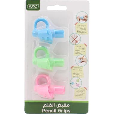 Roco Pencil Grip
Assorted Color, 3 Pieces