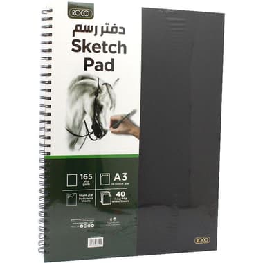 Roco Sketch Book
165 gsm, White, A3, 40 Sheets