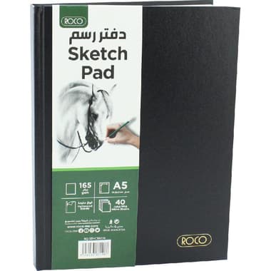 Roco Sketch Book
165 gsm, White, A5, 40 Sheets