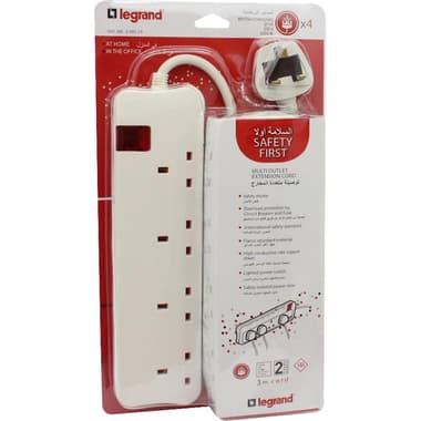 Legrand Power Extension
4 Outlet, 3.00 m ( 9.84 ft )