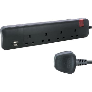Legrand Power Extension
4 Outlet;2 USB Port, 3.00 m ( 9.84 ft )