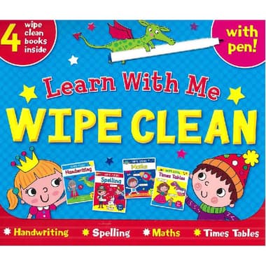 Learn with Me: Wipe Clean
Ages 6+ - Box Set