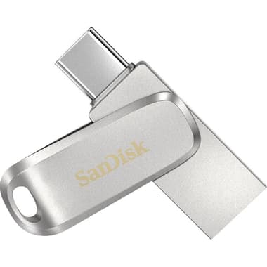 SanDisk Ultra Dual Drive Luxe OTG Drive (USB-C/USB)
64 GB, Silver