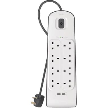 Belkin BSV804 Surge Protector + USB Charger
8 Outlet;2 USB Port, 2.00 m ( 6.56 ft )