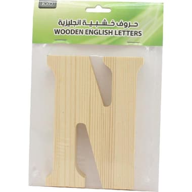 Wooden Letter
"N", Unpainted, Natural, 9.50 cm ( 3.74 in )X 12.50 cm ( 4.92 in )