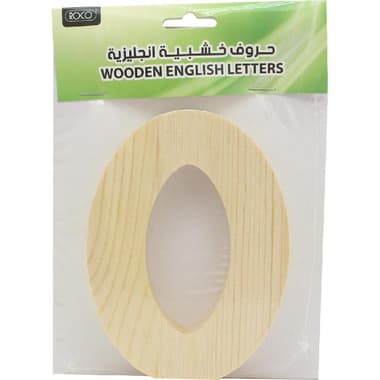 Wooden Letter
"O", Unpainted, Natural, 9.50 cm ( 3.74 in )X 12.50 cm ( 4.92 in )