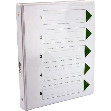 روكو 3 حلقات O ملف
1.00 بوصة, A4, كرتون/بلاستيك, ابيض,