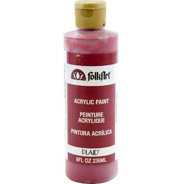 Plaid FolkArt Acrylic Paint
Red, 8.00 oz ( 227.30 ml ),