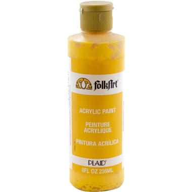 Plaid FolkArt Acrylic Paint
Yellow, 8.00 oz ( 227.30 ml ),