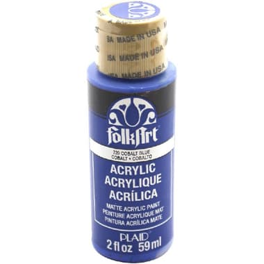 Plaid FolkArt Acrylic Paint Artist's Pigment
Cobalt Blue, 2.00 oz ( 56.83 ml ),