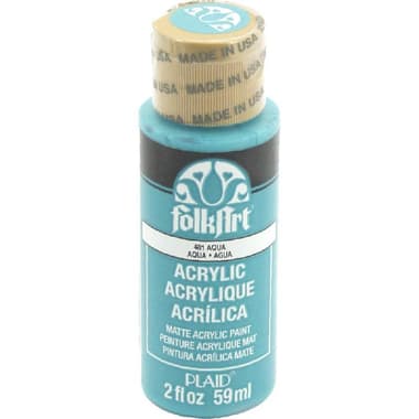 Plaid FolkArt Acrylic Paint
Aqua, 2.00 oz ( 56.83 ml ),