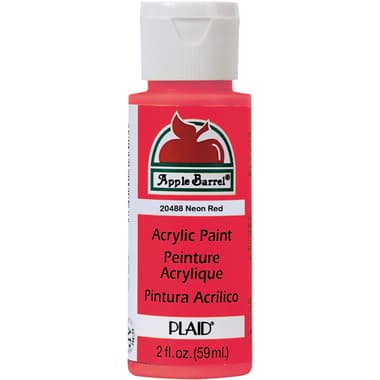 Plaid Apple Barrel Acrylic Paint
Neon Red, 2.00 oz ( 56.83 ml ),