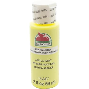 Plaid Apple Barrel Acrylic Paint
Neon Yellow, 2.01 oz ( 57.11 ml ),