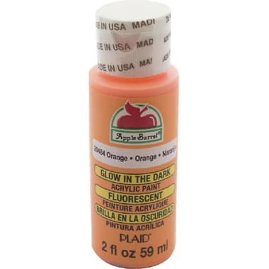 Plaid Apple Barrel Glow-in-The-Dark Acrylic Paint
Orange, 2.02 oz ( 57.39 ml )