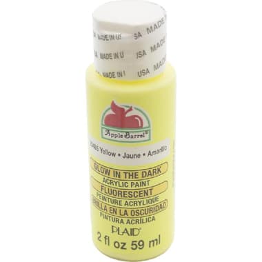 Plaid Apple Barrel Glossy
Glow-in-The-Dark Acrylic Paint, Yellow, 2.02 oz ( 57.39 ml )
