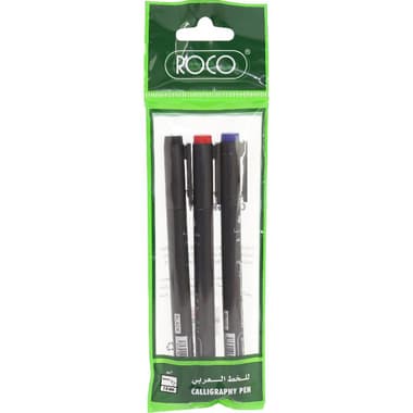 Roco Calligraphy Pen
Chisel, 2 mm, Black;Blue;Red