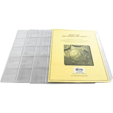 Coin Album Refill
4.5 X 5 cm Pocket, 5 Sheets, Clear