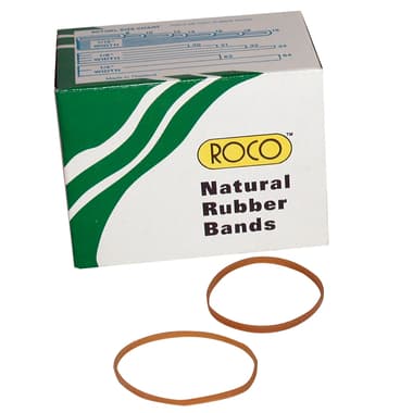 Roco Natural Rubber Bands
#33 Size, .25 lb ( .11 kg ), Brown