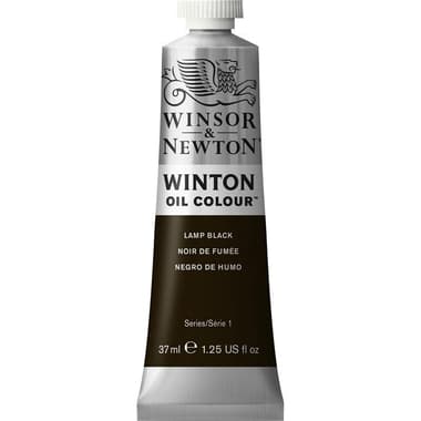 Winsor & Newton Winton Color Code # 25 Oil Color
Lamp Black, 37.00 ml ( 1.30 oz )