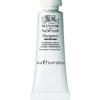 Winsor & Newton Designers Gouache Color
White, 14.00 ml ( .49 oz )