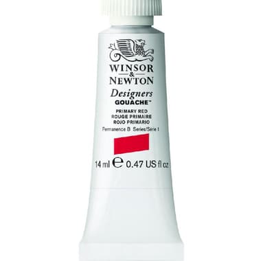 Winsor & Newton Designers Gouache Color
Primary Red, 14.00 ml ( .49 oz )