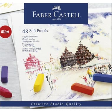 Faber-Castell Creative Studio Creative Studio Mini Soft Pastel
Assorted Color, 48 Pastel
