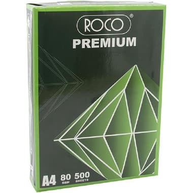 Roco Premium Copy Paper
Plain, White, A4, 80 gsm, 500 Sheets