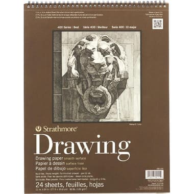 Strathmore Drawing Pad
Perforated, 130 gsm, White, 11 X 14 in, 25 Sheets