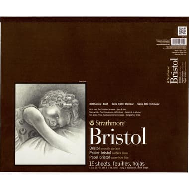 Strathmore 400 Bristol Pad
White, 14 X 17 in, 15 Sheets