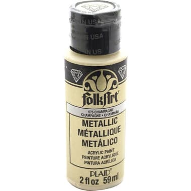 Plaid FolkArt Acrylic Paint
Metallic Champagne, 2.00 oz ( 56.83 ml ),