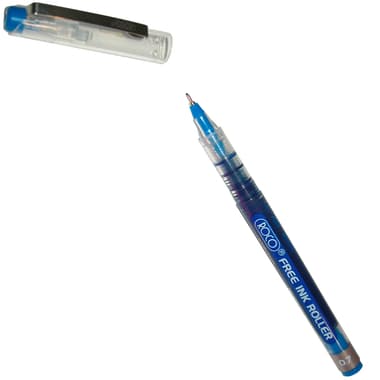 Roco Free Ink Roller Liquid Ink Pen
Blue Ink Color, 0.7 mm, Needle Tip