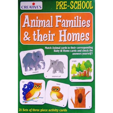 Creatives Pre-School Animal Families & Their Homes Educational Activity Set
English, 3 Years and Above