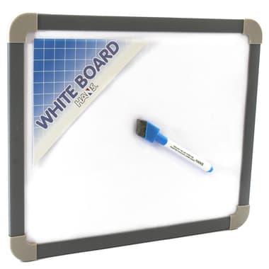 Hans Magnetic Whiteboard
44.75 X 24.5 cm, Grey/White