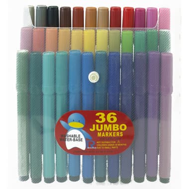 Washable Marker
Jumbo - Big Size Round Tip, Assorted Color