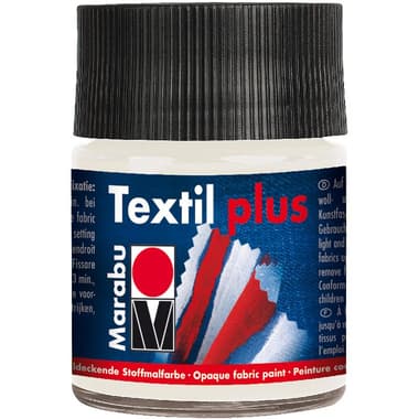 Marabu TEXTIL Plus Water-based Opaque Textile Fabric Painting
White, 50.00 ml ( 1.76 oz )