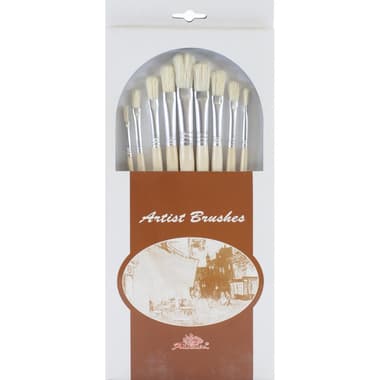 Phoenix Long Handle Artist Brush
Bristle, for Oil and Acrylic, 9 Pieces